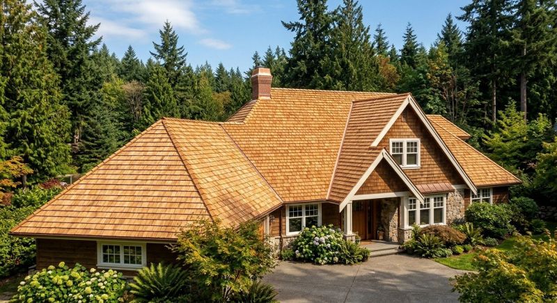 Cedar Roof Installation in Cummington, MA