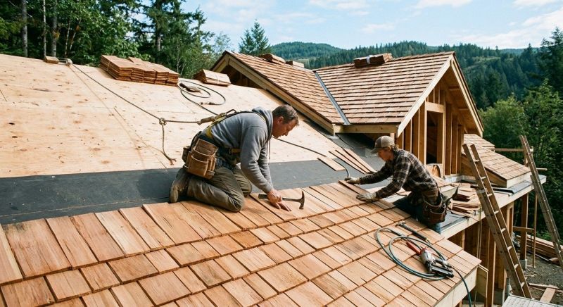 Cedar Roof Installation in Williamstown, MA
