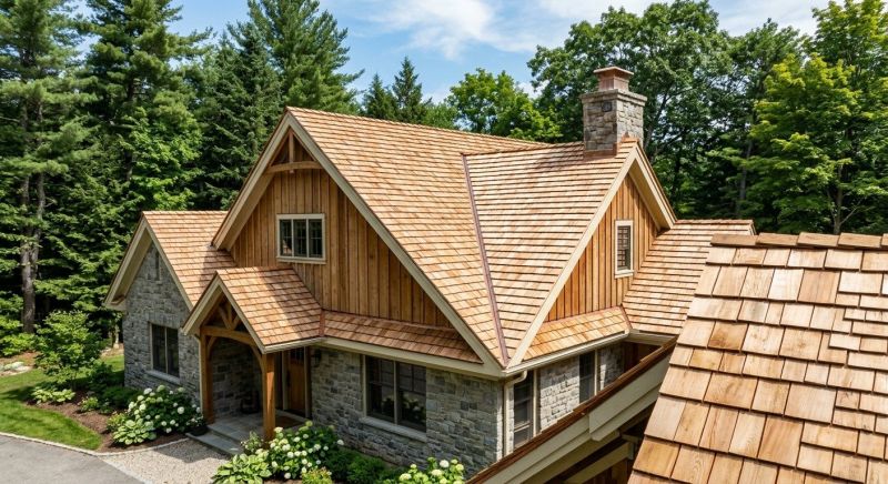 Cedar Shake Roof Construction in Lee, MA