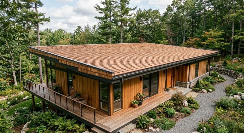 Cedar Shake Roof Construction in Lenox, MA