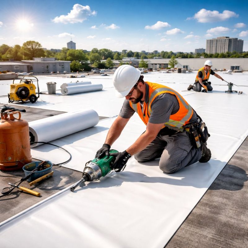 Epdm Roof Installation in East Nassau, NY