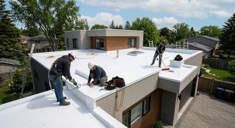 Flat Roof Installation in North Adams, MA