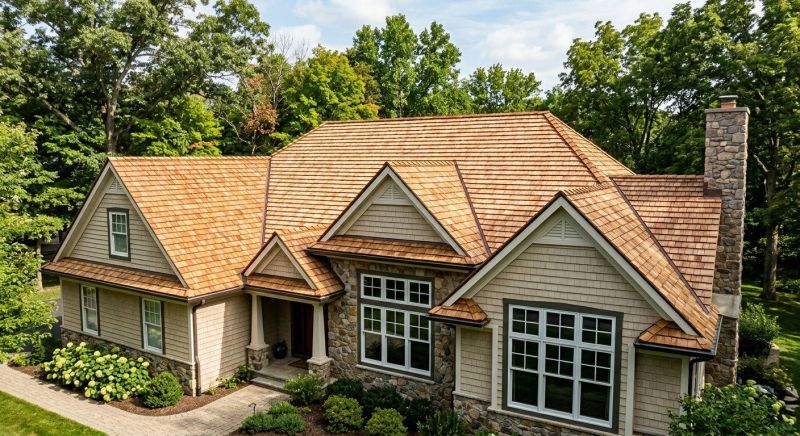 Natural Wood Roof Installation in Berkshire County, MA