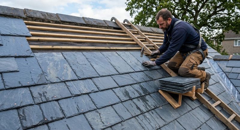 Slate Roof Construction in Richmond, MA