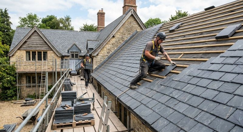 Slate Roof Installation in North Adams, MA
