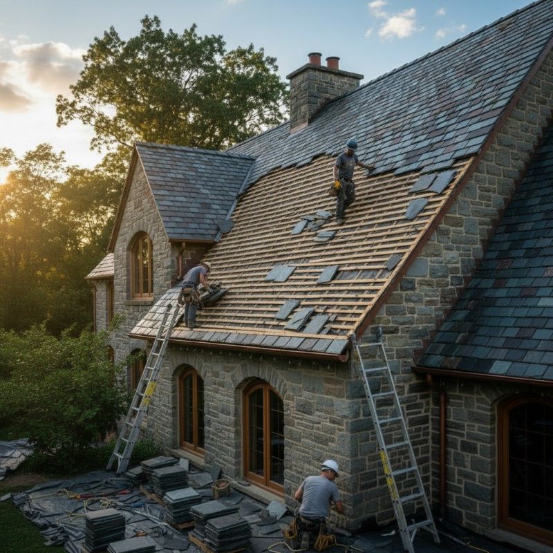 Slate Roof Replacement in Averill Park, NY