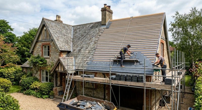 Slate Roof Replacement in Cummington, MA
