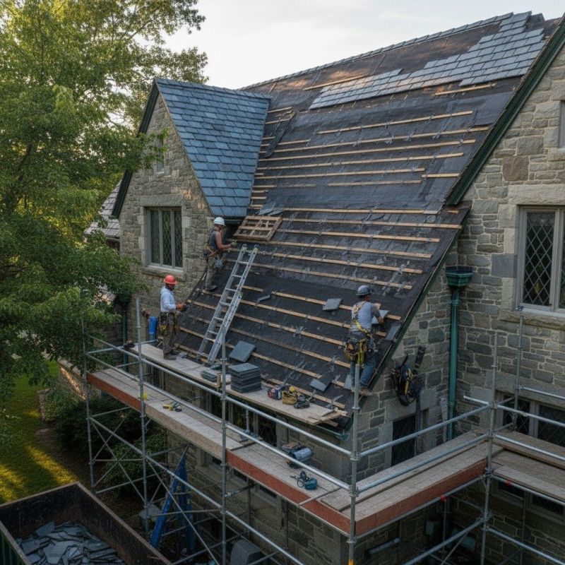 Slate Roof Replacement in Richmond, MA
