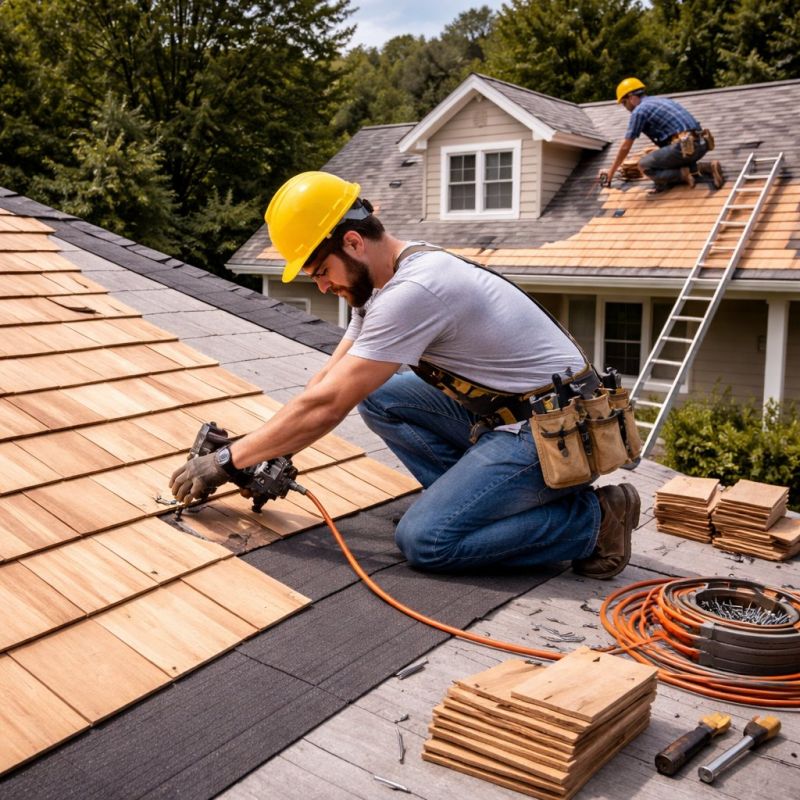 Wood Roofing Installation in Lenox, MA