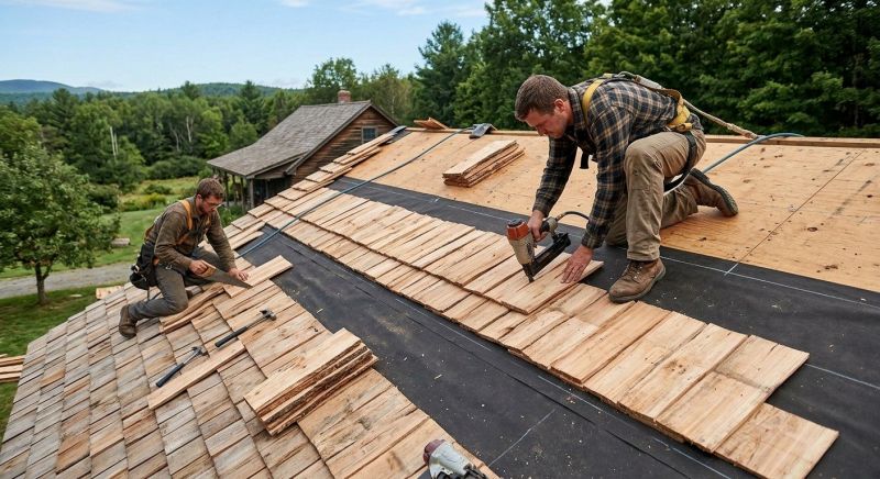 Wood Roofing Installation in Richmond, MA