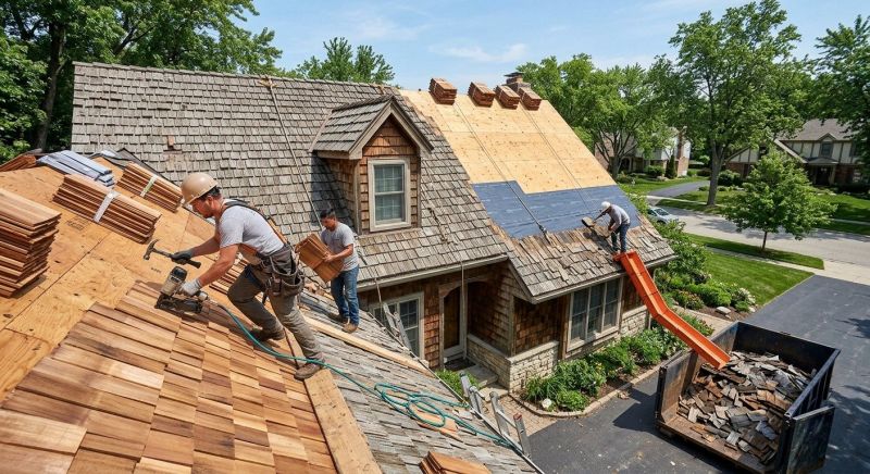 Wood Shake Roof Replacement in Richmond, MA