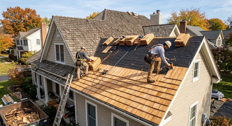 Wood Shake Roof Replacement in Stamford, VT